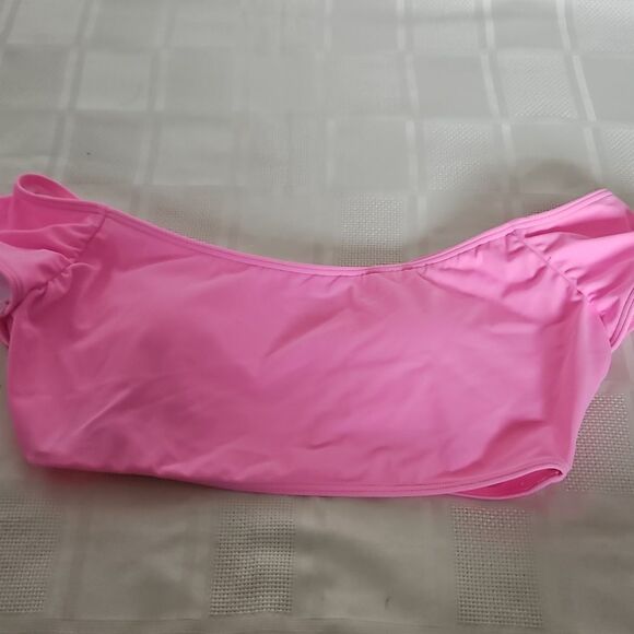 Host Pick Victoria's Secret Off The Shoulder Lightly Padded Swim Top Small Pink - Picture 14 of 16
